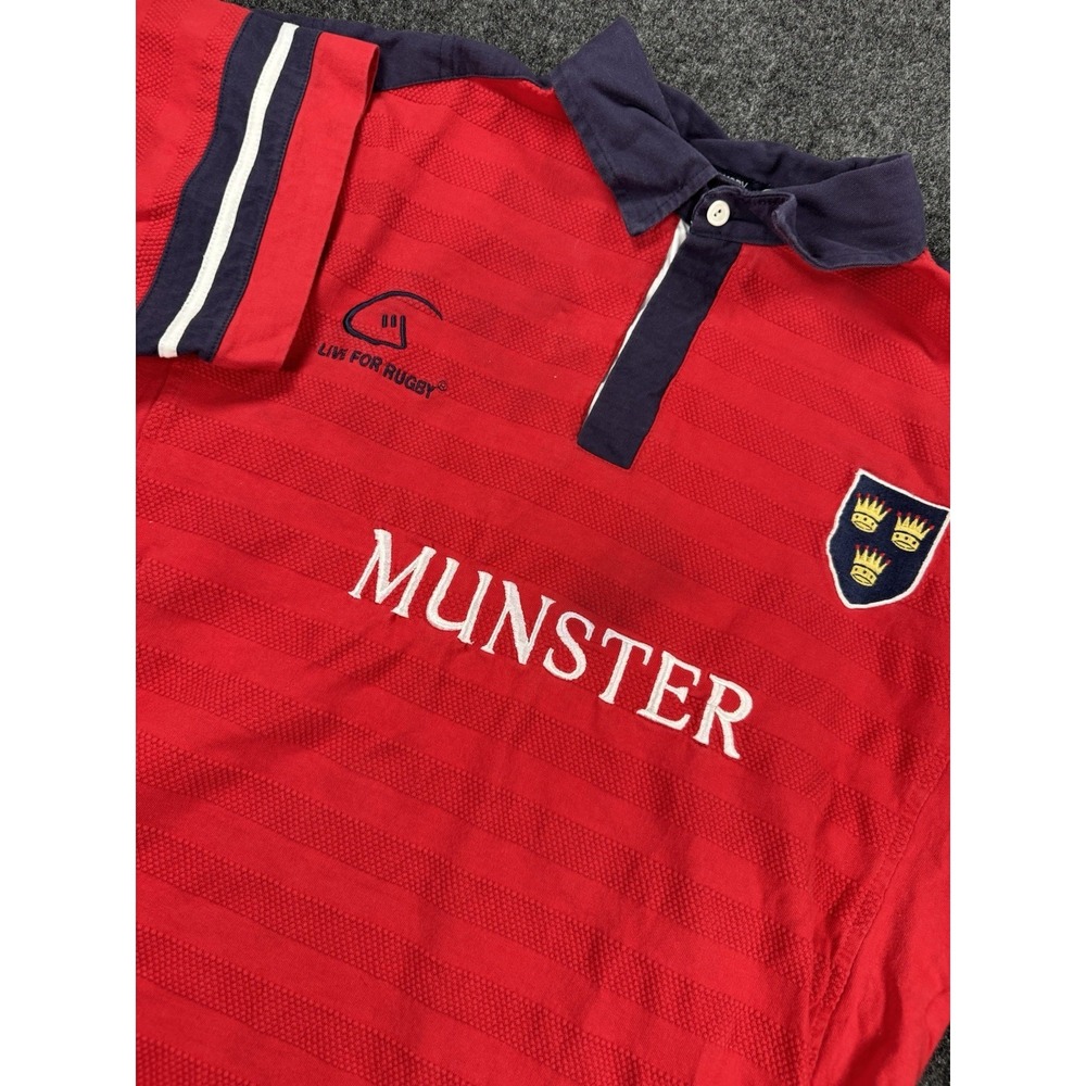 Munster Rugby Jersey XL Red Live For Rugby Ireland Rugby Union Shirt